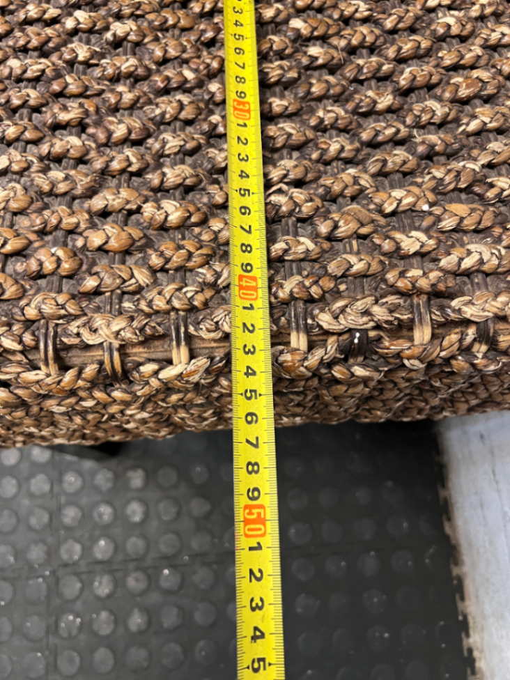 Woven Earth-Tone Dining Chair with High Back - 2ndhandwarehouse.com