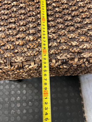 Woven Earth-Tone Dining Chair with High Back - 2ndhandwarehouse.com