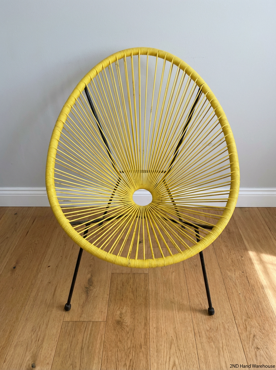 Yellow Acapulco Outdoor Chair - Used, Fair Condition - 2ndhandwarehouse.com