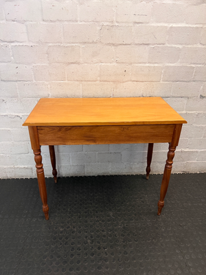 Yellowwood and Blackwood Hall Table with Drawer — Fair Condition with Visible W - 2ndhandwarehouse.com