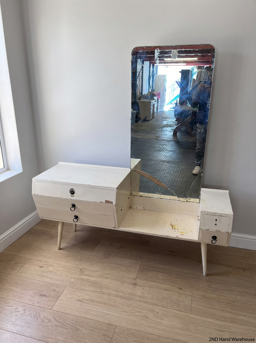 Vintage Mid-Century Asymmetrical Dressing Table - Restoration Project