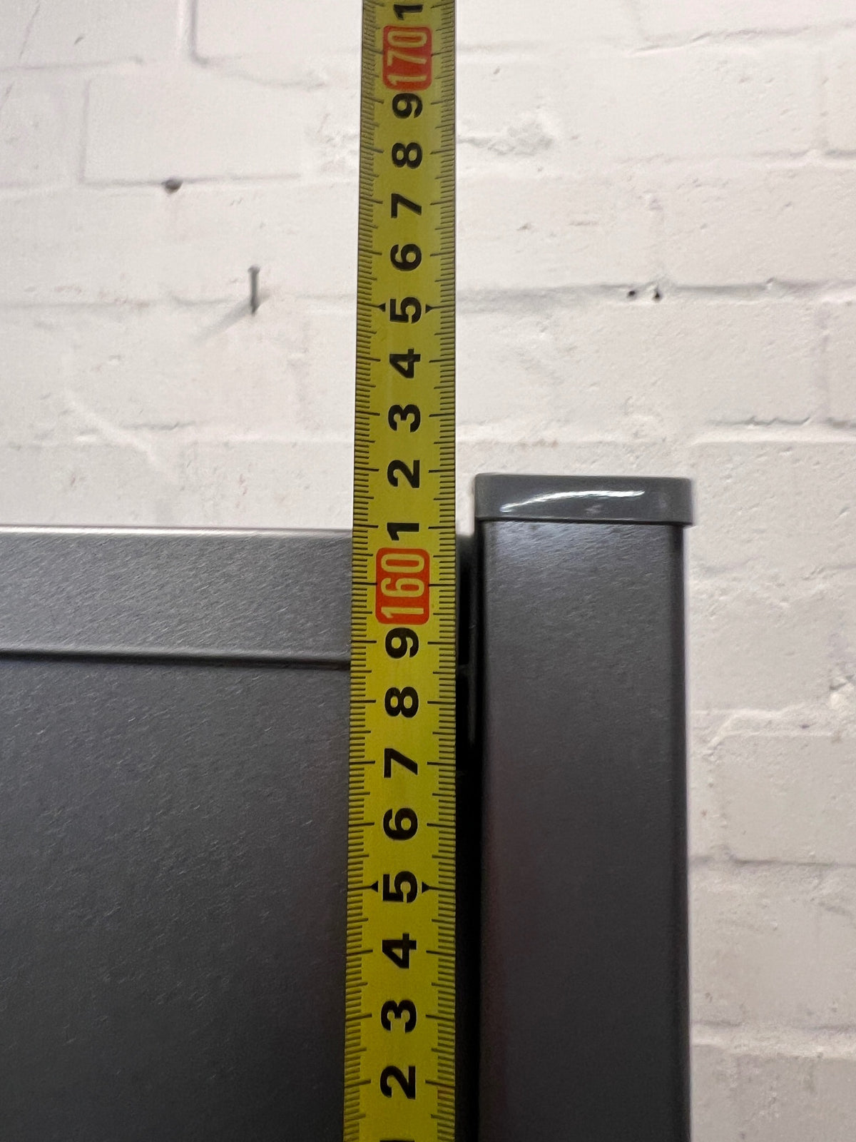 Silver Defy Top Freezer Fridge — Working Well; Well Used Exterior – height measurement