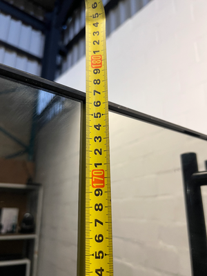 Samsung Black Mirror Side-by-Side Fridge Freezer — Good Working Order – height measurement