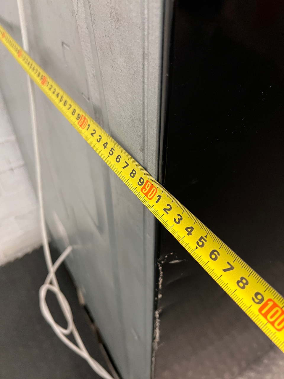 Samsung Black Mirror Side-by-Side Fridge Freezer — Good Working Order – width measurement