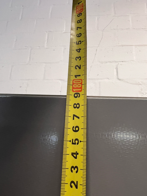 Hisense Silver Fridge Freezer with Water Dispenser — Working Well; Missing Freezer Baskets – height measurement