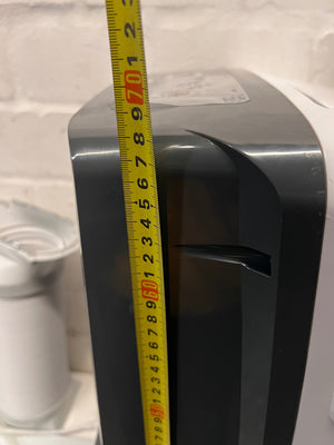 White Hisense Portable Air Conditioner with Exhaust Kit — Good Working Order – height measurement