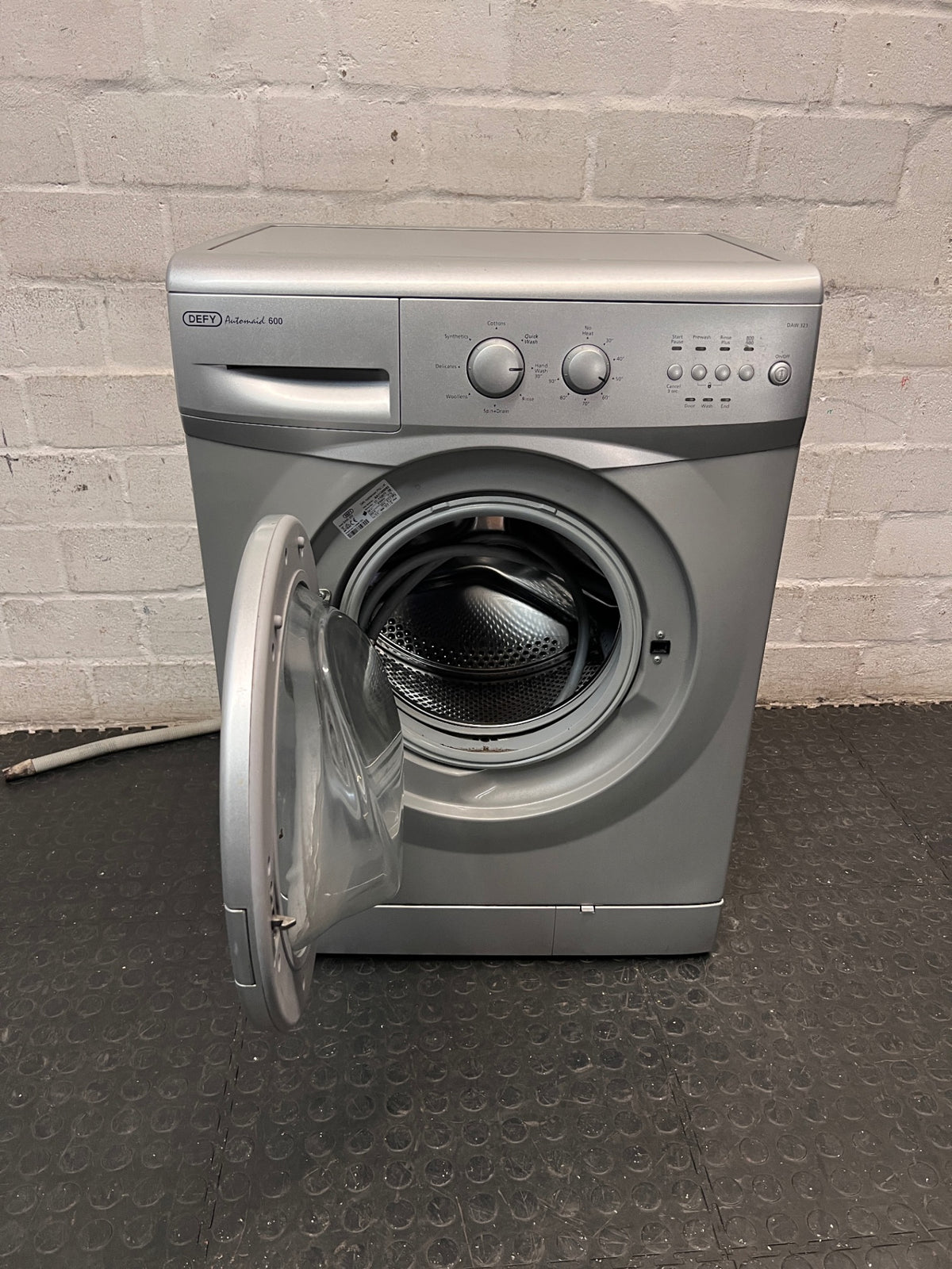 Defy Automaid 600 Front Loader Washing Machine in Grey — Does Not Spin – side view