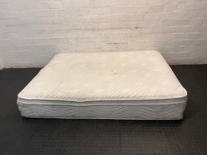 Comfort Solutions Renoir Queen Mattress — Surface Staining on Top Fabric – back view
