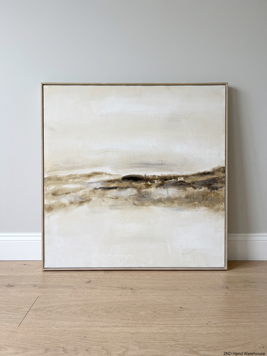 Framed Abstract Landscape Canvas Wall Art – styled product image