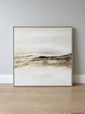 Framed Abstract Landscape Canvas Wall Art – styled product image