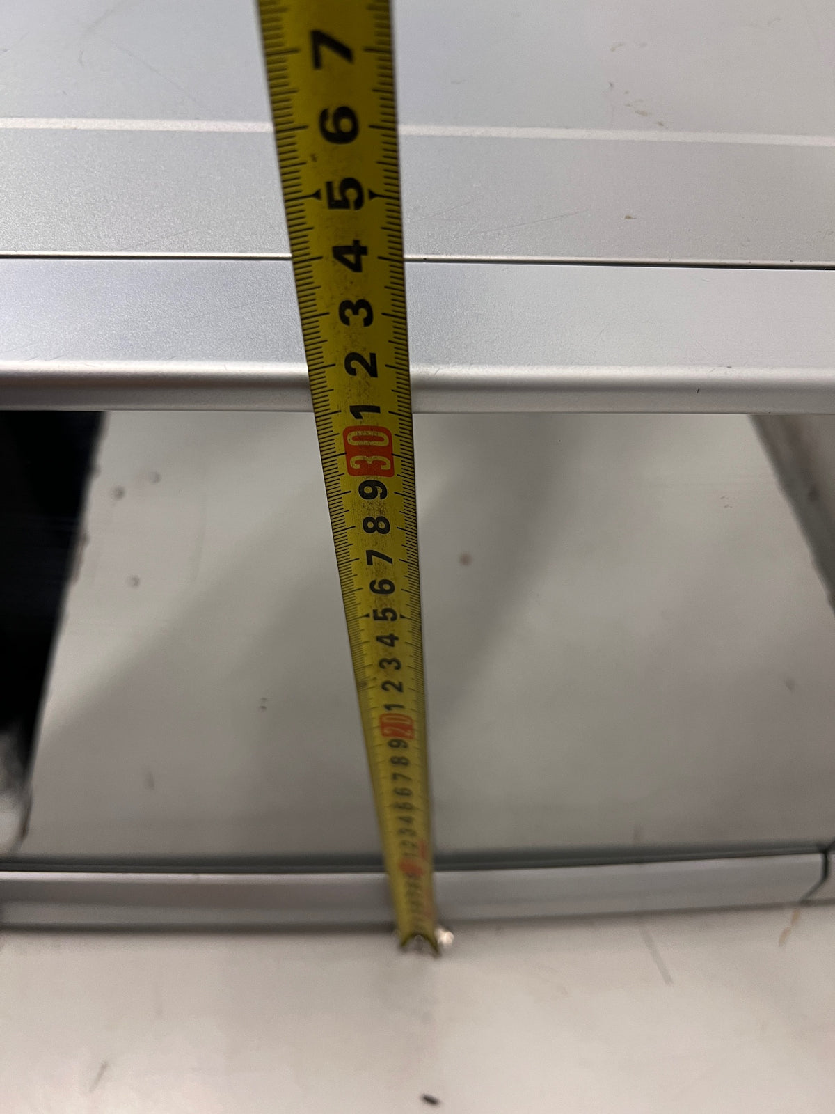 AEG Silver Countertop Microwave — Good Working Order – height measurement