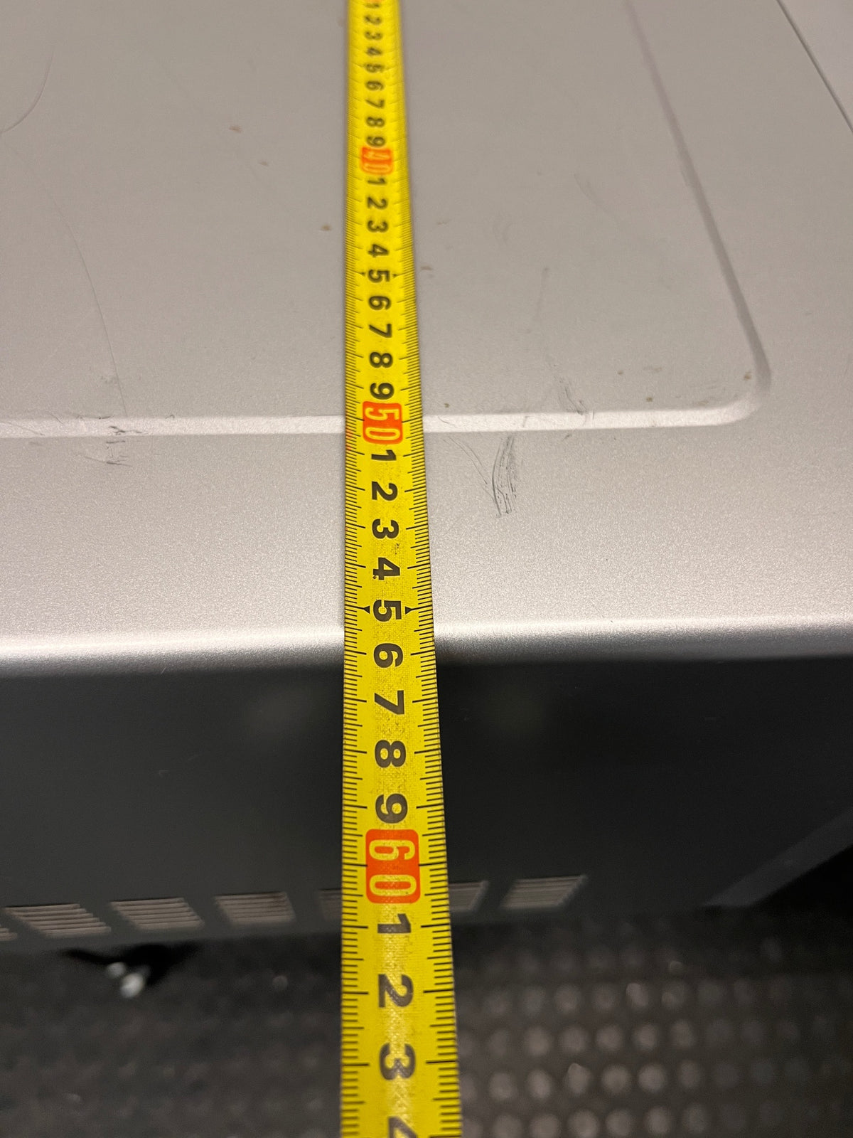 AEG Silver Countertop Microwave — Good Working Order – width measurement