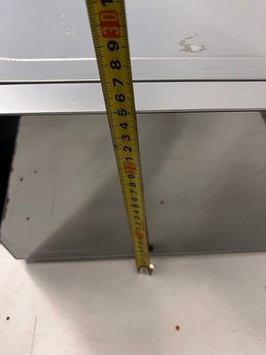 AEG Countertop Microwave with Mirrored Finish — Working; Well Used Condition – height measurement