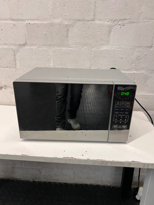 AEG Countertop Microwave with Mirrored Finish — Working; Well Used Condition – main front view