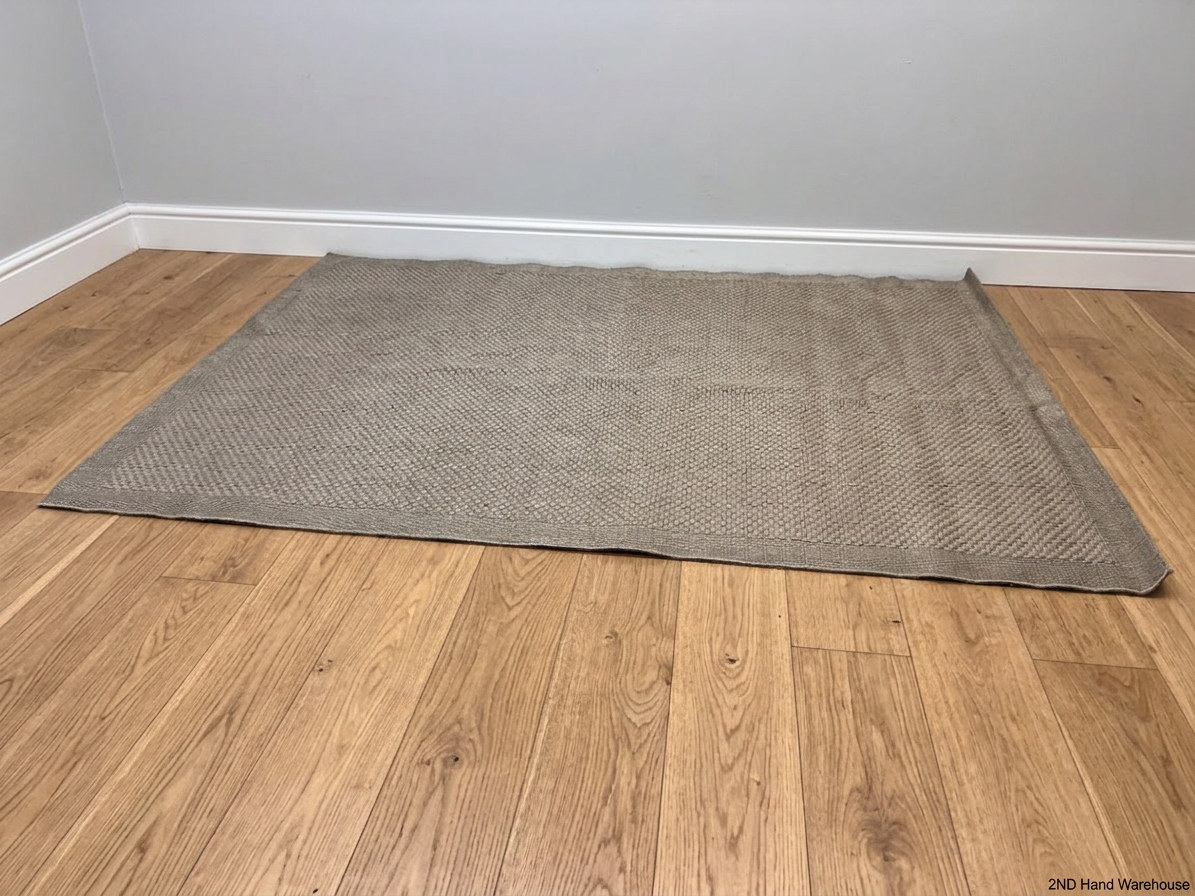 Large Woven Beige Area Rug — Well Used Rug – styled product image