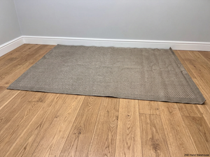 Large Woven Beige Area Rug — Well Used Rug – styled product image