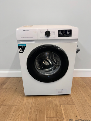 Hisense 6kg Front-Loader Washing Machine in White — Good Working Order; Well Used – styled product image