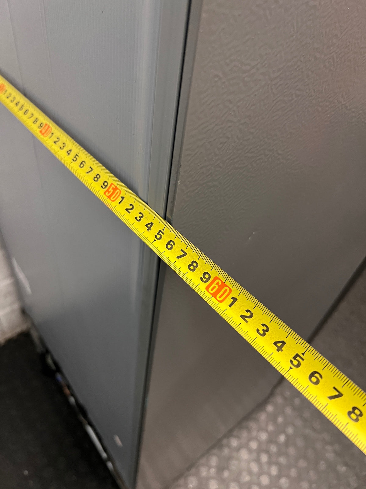 Hisense Grey Fridge Freezer with Water Dispenser — Good Working Order – depth measurement