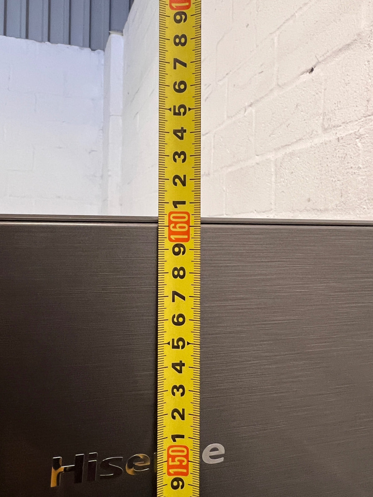 Hisense Grey Fridge Freezer with Water Dispenser — Good Working Order – height measurement