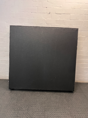 Tufted Grey Velvet Wingback Headboard — Well Used Condition – condition detail
