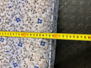 Blue Floral Quilted Double Mattress – width measurement