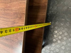 Mid-Century Style Wood Finish Coffee Table with Storage — Good Condition – height measurement