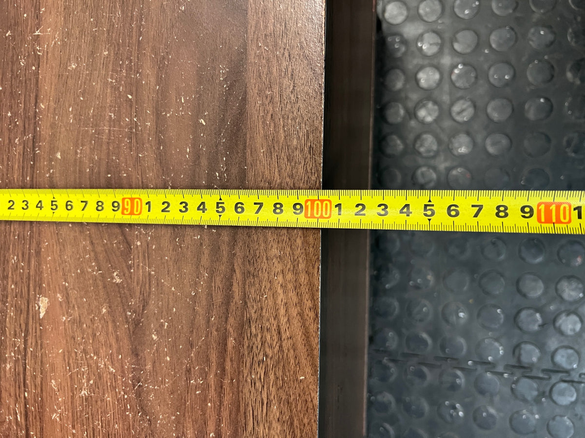 Mid-Century Style Wood Finish Coffee Table with Storage — Good Condition – width measurement