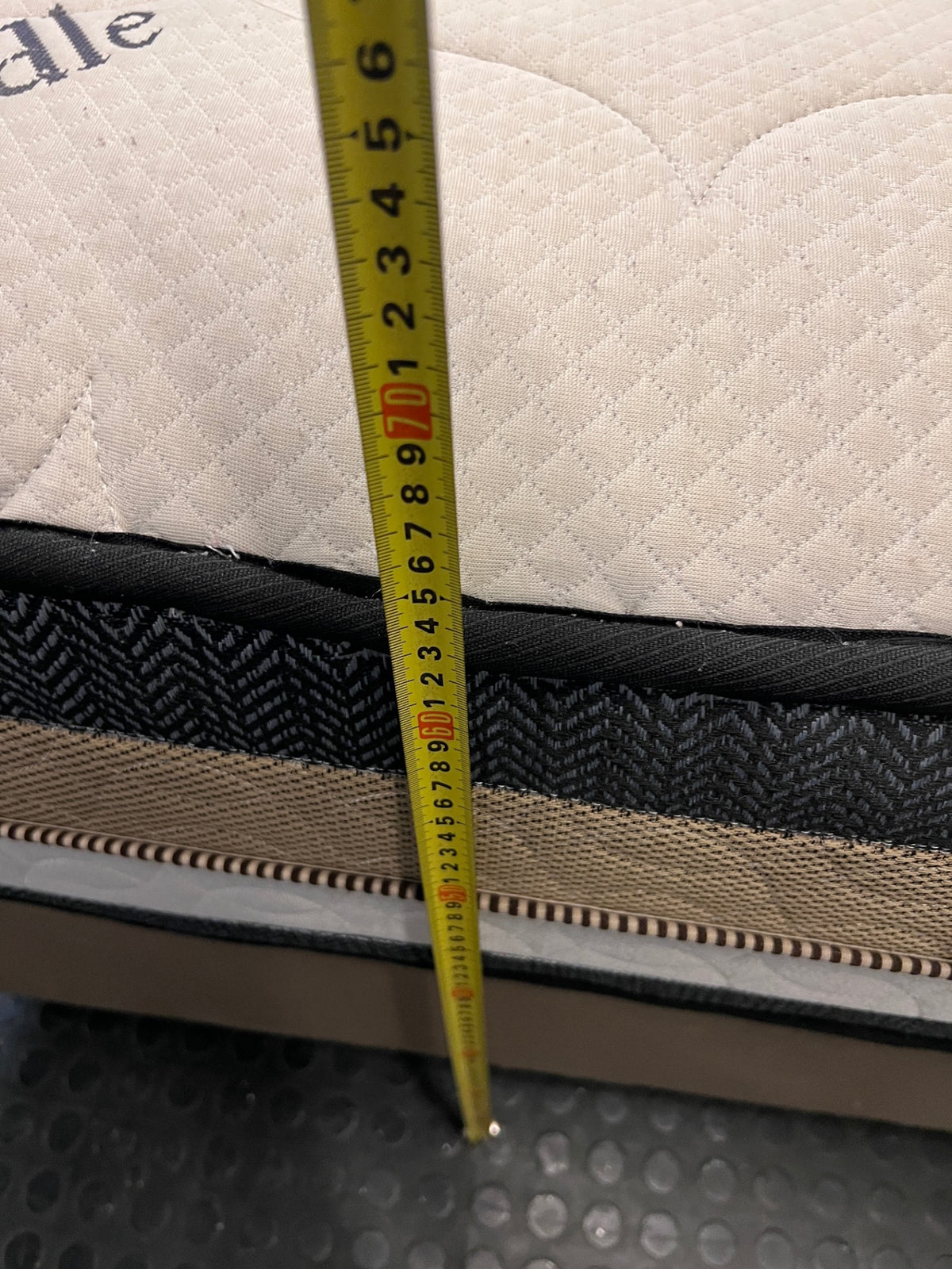 Restonic Marvelous Middle Double Base Set — Fair Condition – height measurement