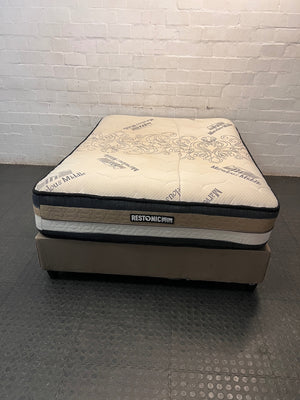 Restonic Marvelous Middle Double Base Set — Fair Condition – main front view