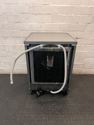 Defy Metallic Silver Freestanding Dishwasher — Good Working Order – back view
