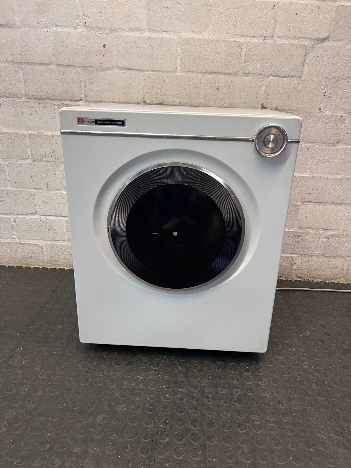 Hitachi White Electric Tumble Dryer — Working Well with General Wear – main front view