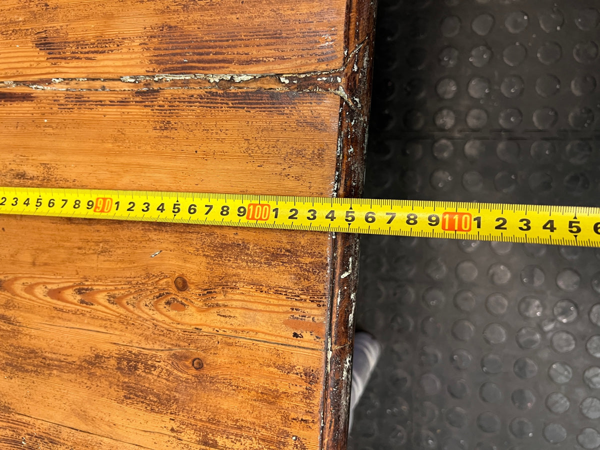 Two-Tone Wooden Coffee Table with Drawer — Fair Used Condition – width measurement