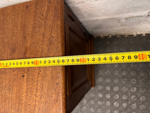 Compact Wooden Cabinet with Drawer — Fair Condition with Visible Wear – depth measurement
