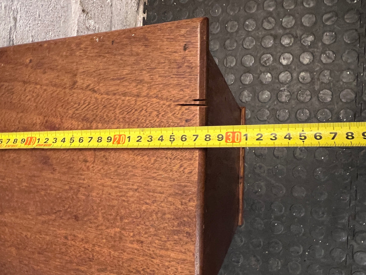 Compact Wooden Cabinet with Drawer — Fair Condition with Visible Wear – width measurement
