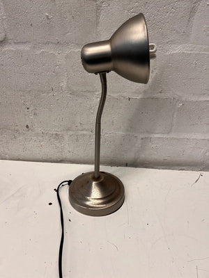 Adjustable Grey Metallic Table Lamp — Minor Rust Build Up – condition detail