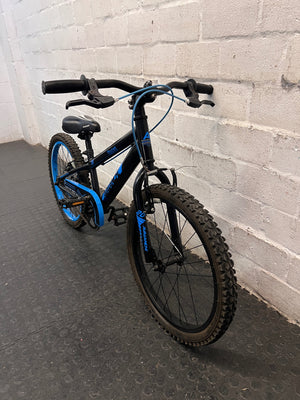 20 Inch Avalanche Mountain Bike in Black and Blue — Good Condition with Fair Wear – condition detail