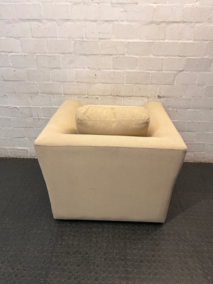 Coricraft Jessie 1 Seater Couch in Light Sand — Good Condition – condition detail