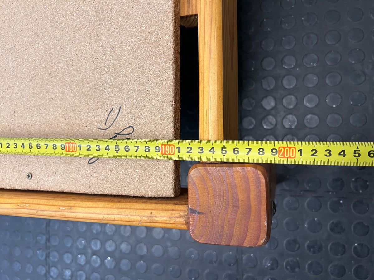 Wooden Single Bed Frame with Solid Base — Very Good Infrequently Used Condition – depth measurement