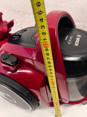 Bosch Seria 2 Red Bagless Canister Vacuum Cleaner — Weak Suction and Low Pressure – height measurement