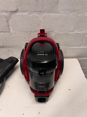 Bosch Seria 2 Red Bagless Canister Vacuum Cleaner — Weak Suction and Low Pressure – side view