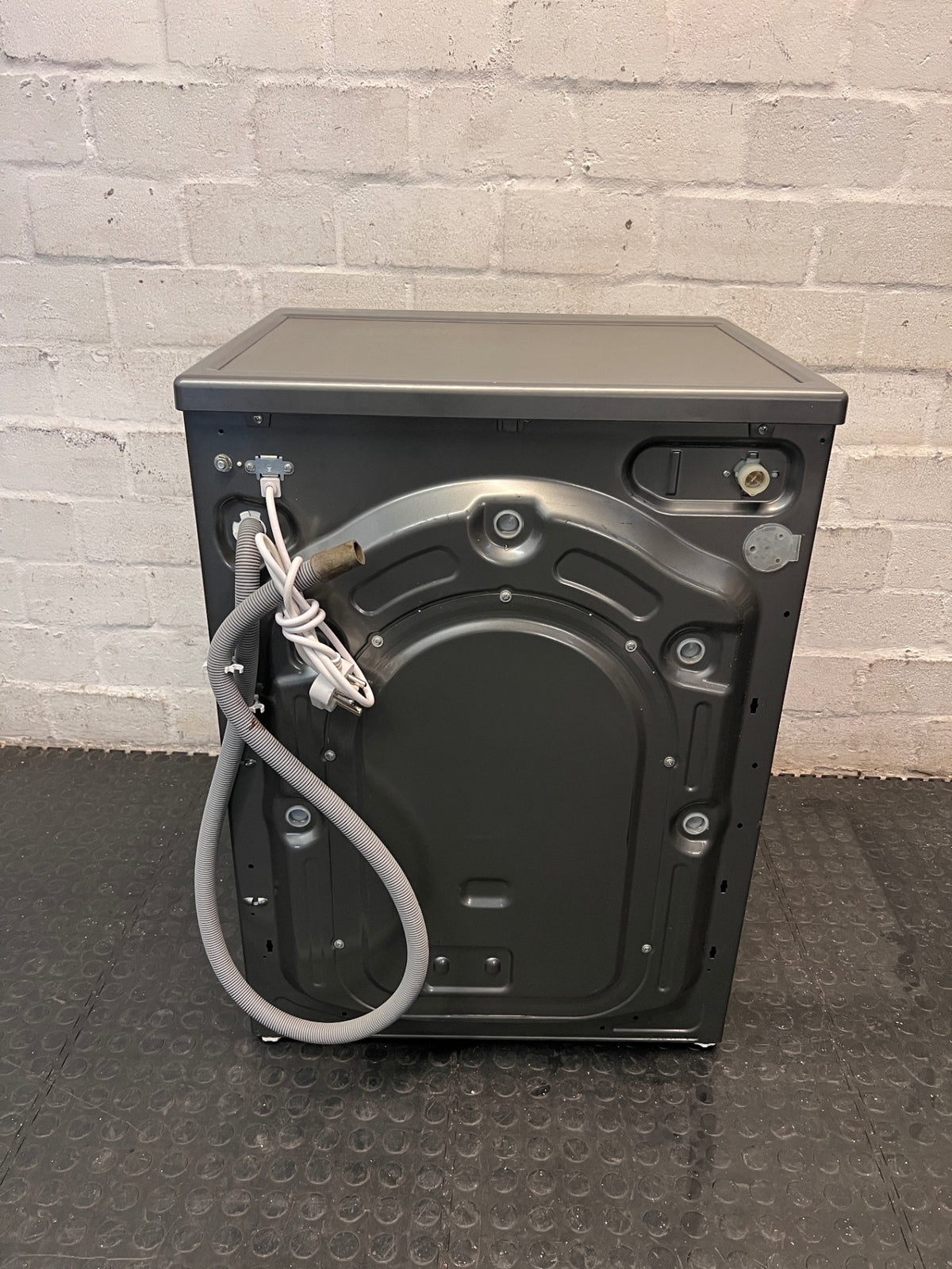 Defy Front Loader Washing Machine in Grey — Worn Inner Rubber Seal – back view