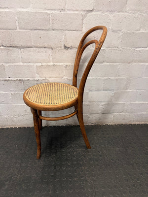 Bentwood Style Dining Chair with Riempie Seat – condition detail