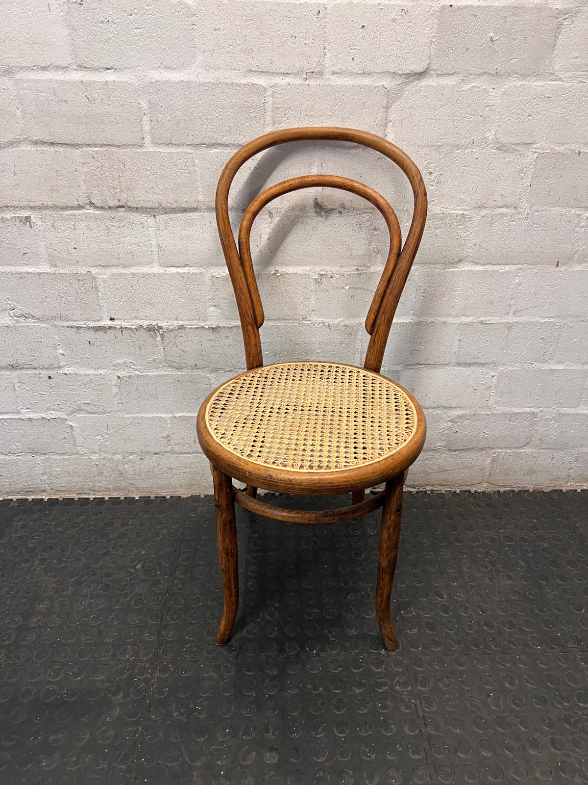 Bentwood Style Dining Chair with Riempie Seat – main front view