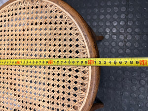 Bentwood Style Dining Chair with Riempie Seat – width measurement