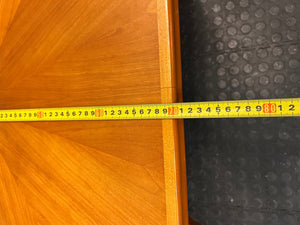 Oval Starburst Veneer Coffee Table – width measurement