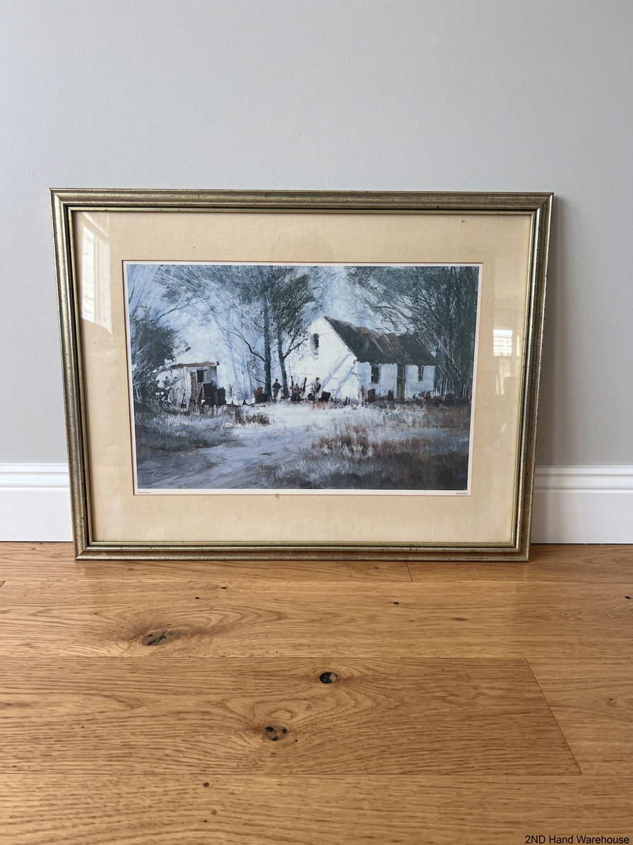 Karoo Farm Framed Landscape Art Print – styled product image
