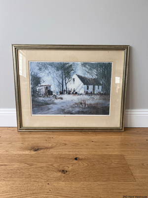 Karoo Farm Framed Landscape Art Print – styled product image