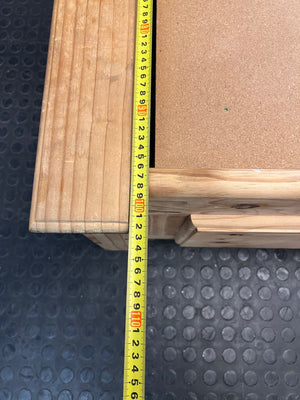 Classic Pine Wood Single Bed Frame — Used Condition – depth measurement