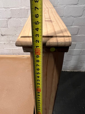 Classic Pine Wood Single Bed Frame — Used Condition – height measurement