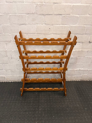 Flared A-Frame Wooden Wine Rack — Used Condition – condition detail